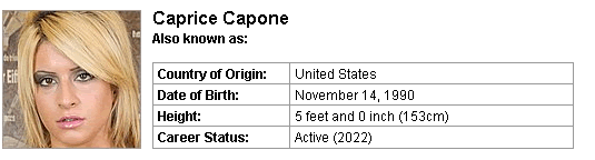 Pornstar Caprice Capone