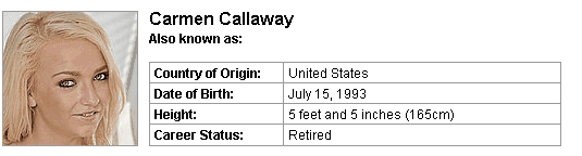 Pornstar Carmen Callaway