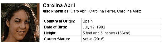 Pornstar Carolina Abril