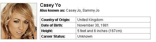 Pornstar Casey Yo
