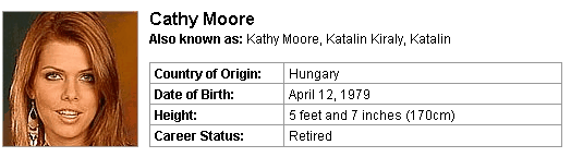 Pornstar Cathy Moore