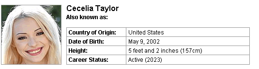 Pornstar Cecelia Taylor