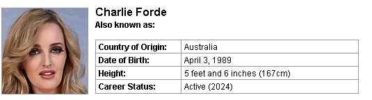 Pornstar Charlie Forde