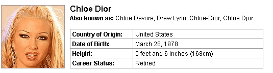 Pornstar Chloe Dior