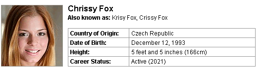 Pornstar Chrissy Fox