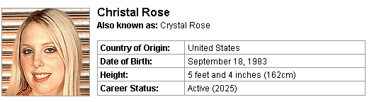 Pornstar Christal Rose