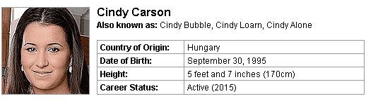 Pornstar Cindy Carson