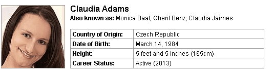Pornstar Claudia Adams