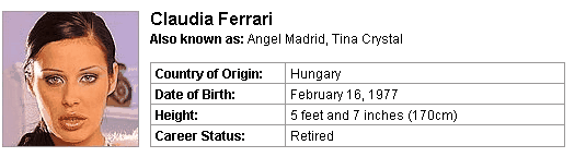 Pornstar Claudia Ferrari