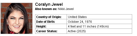Pornstar Coralyn Jewel