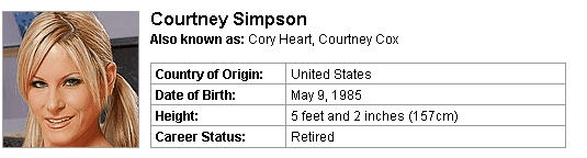 Pornstar Courtney Simpson