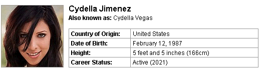Pornstar Cydella Jimenez