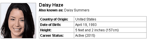 Pornstar Daisy Haze