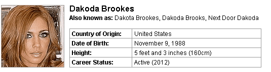 Pornstar Dakoda Brookes