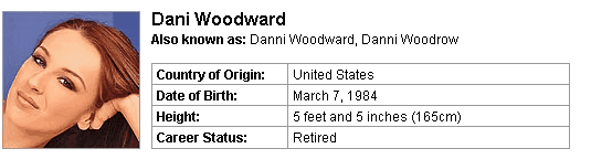 Pornstar Dani Woodward