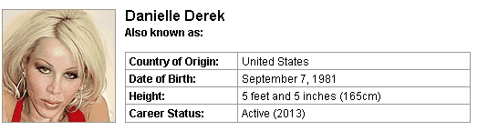 Pornstar Danielle Derek