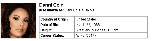 Pornstar Danni Cole