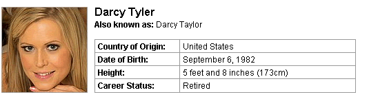 Pornstar Darcy Tyler