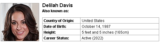 Pornstar Delilah Davis