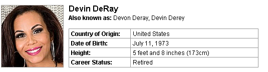 Pornstar Devin DeRay