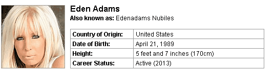 Pornstar Eden Adams