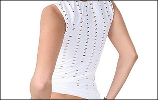 Eliza Keagan strips her sexy white short dress