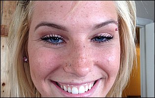 Cute blonde Ella Woods loves posing for camera