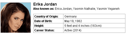 Pornstar Erika Jordan