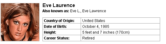 Pornstar Eve Laurence