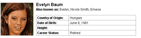 Pornstar Evelyn Baum