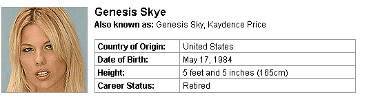 Pornstar Genesis Skye