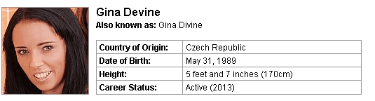 Pornstar Gina Devine