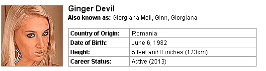 Pornstar Ginger Devil