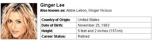 Pornstar Ginger Lee