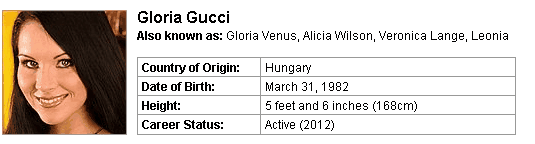 Pornstar Gloria Gucci