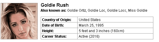Pornstar Goldie Rush