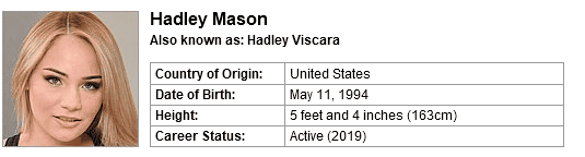 Pornstar Hadley Mason