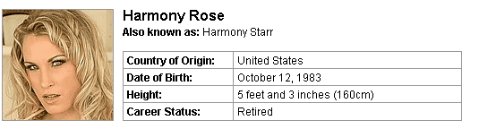 Pornstar Harmony Rose