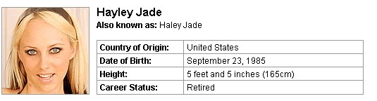 Pornstar Hayley Jade