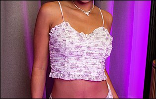 Hazel Heart in sexy top and skirt loves to tease