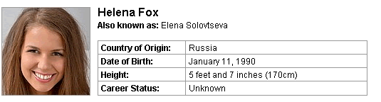 Pornstar Helena Fox