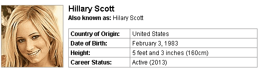 Pornstar Hillary Scott