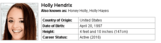 Pornstar Holly Hendrix