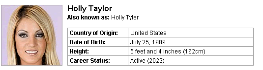 Pornstar Holly Taylor