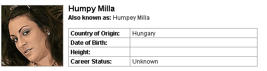 Pornstar Humpy Milla