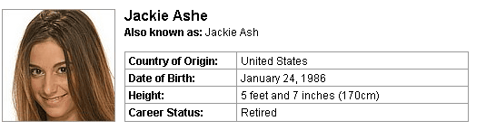 Pornstar Jackie Ashe