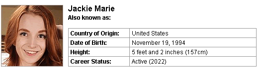 Pornstar Jackie Marie