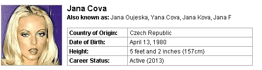 Pornstar Jana Cova