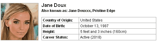 Pornstar Jane Doux