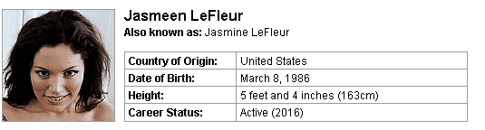 Pornstar Jasmeen LeFleur